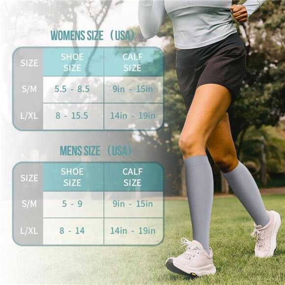 Copper Compression Socks for Women and Men(6 Pairs)-Best Support for Running - Picture 7 of 8